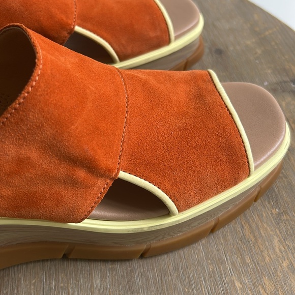 Sorel Joanie III Desert Sun Suede Wedge Platform Comfort Sling Back Sandals - Picture 13 of 17